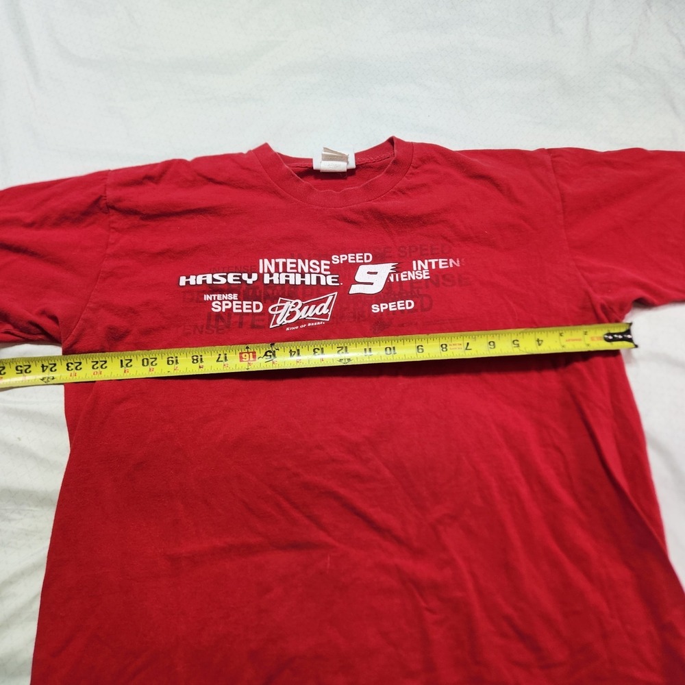 Vintage Winners Circle Bud 9 NASCAR Red Short Sleeve T-Shirt Adult Size XL 2009* - Picture 6 of 14
